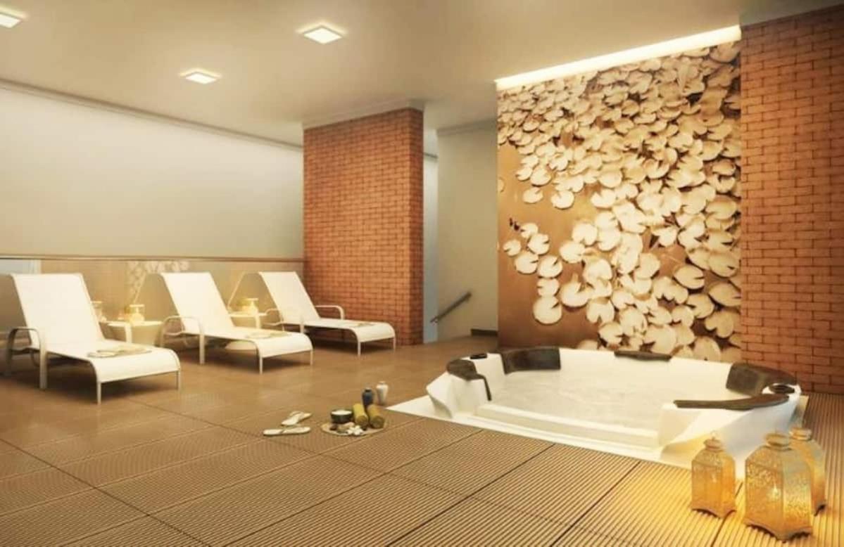 Flat Acolhedor Com Piscina E Jacuzzi No Terraco Apartamento *